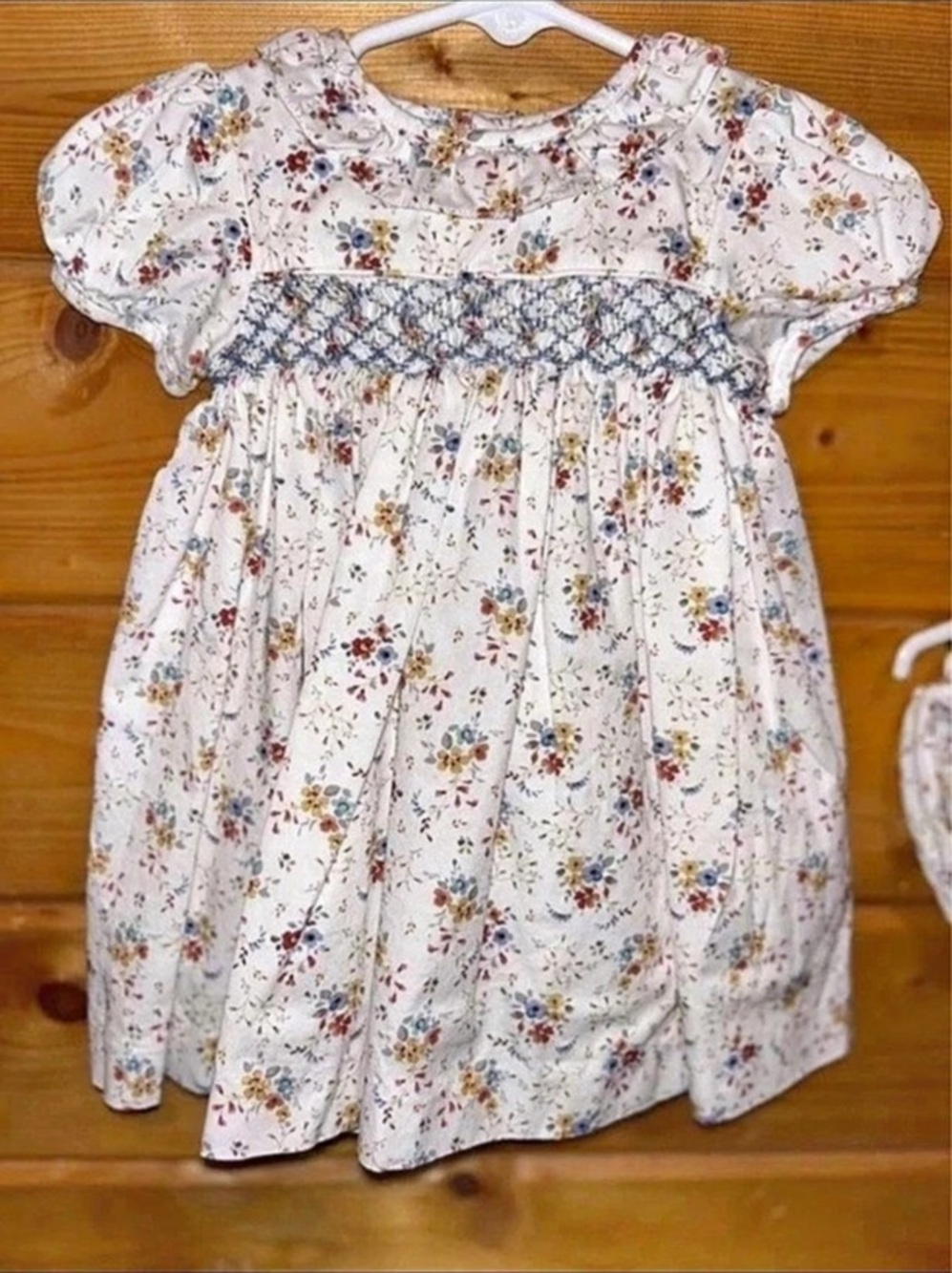 The Edgehill Collection Floral Smocked Dress with Bloomers